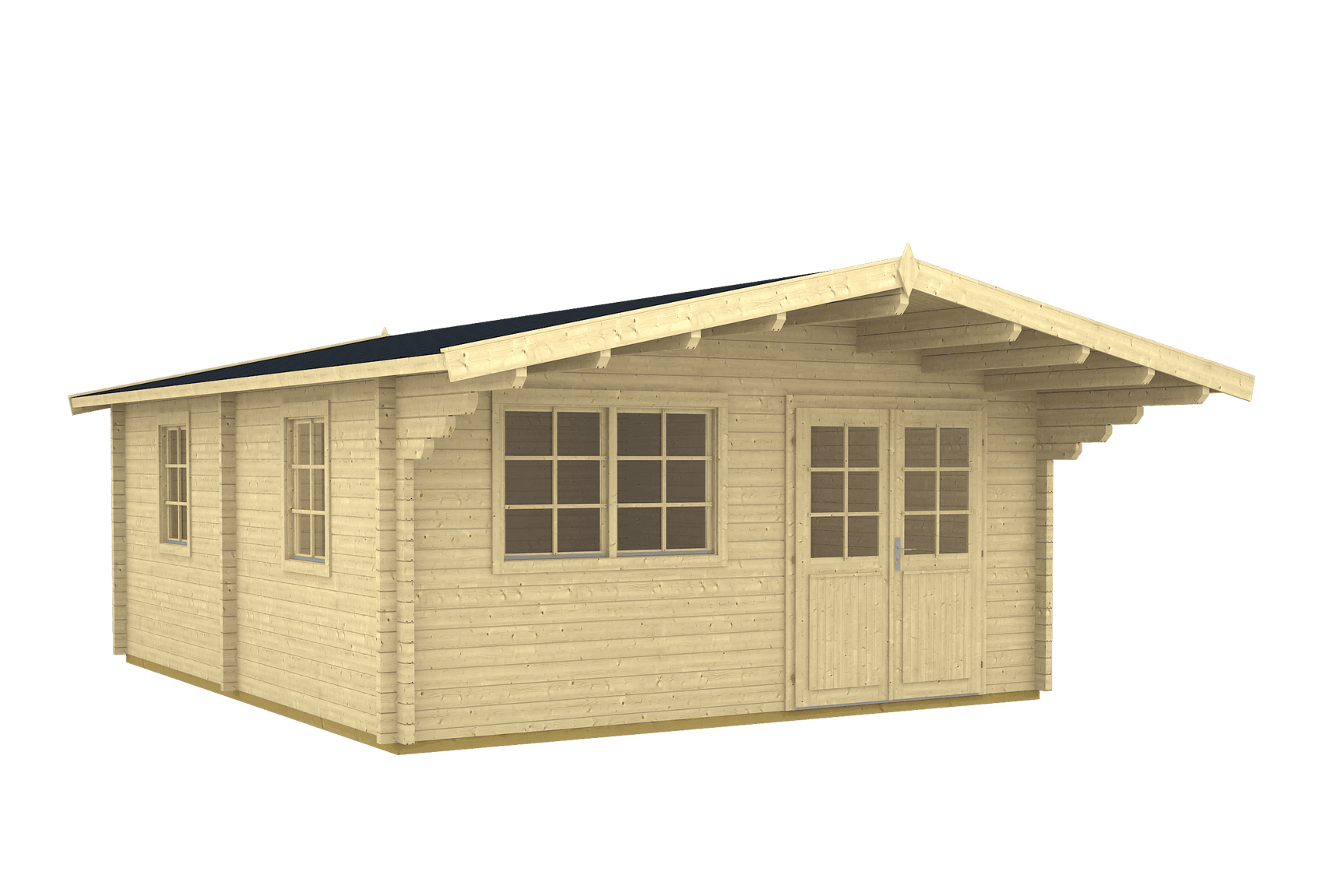 ENZO E Log Cabin | 5.0x6.0m - Timber Building Specialists