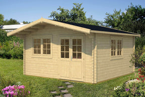 ENZO D Log Cabin | 5.0x5.0m - Log Cabin - Timber Building Specialists
