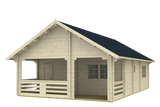 EUROPA Log Cabin + Sleeping Loft | 8.0x9.0m - Timber Building Specialists