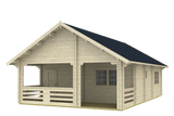 EUROPA Log Cabin + Sleeping Loft | 8.0x9.0m