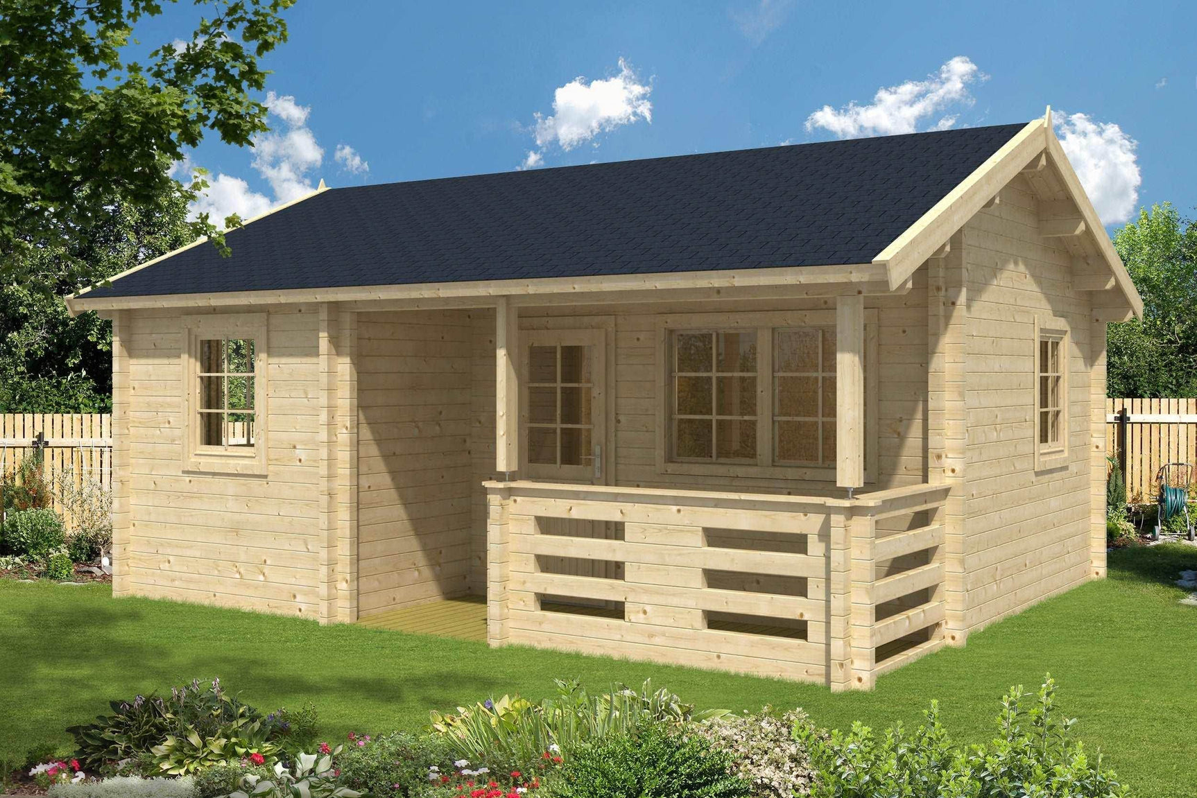 FALUN A Log Cabin | 6.0x5.0m - Timber Building Specialists