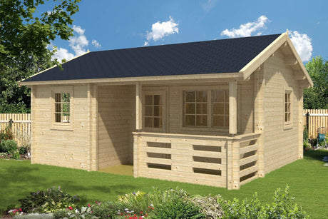 FALUN A Log Cabin | 6.0x5.0m - Timber Building Specialists