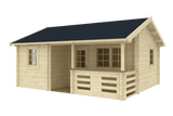 FALUN A Log Cabin | 6.0x5.0m - Timber Building Specialists