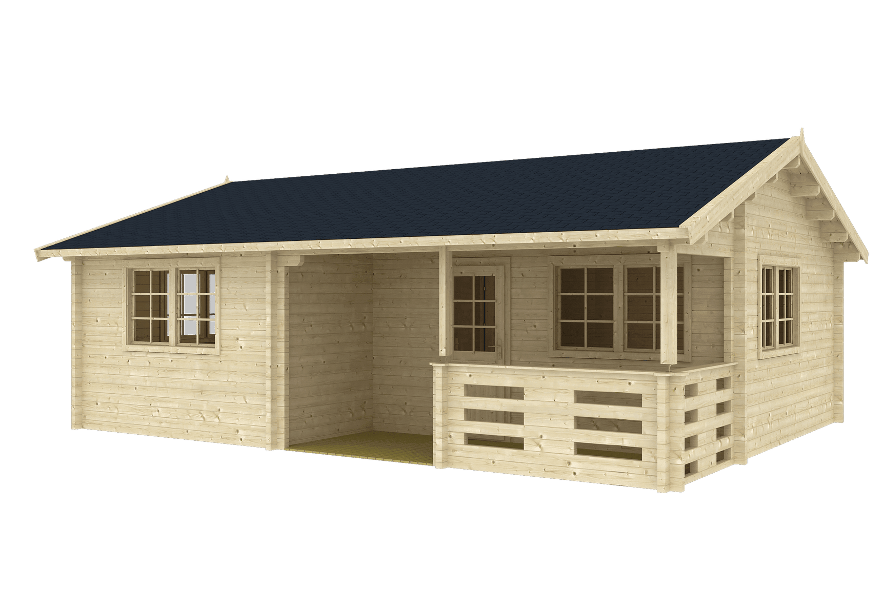 FALUN C Log Cabin | 7.8x6.0m - Timber Building Specialists