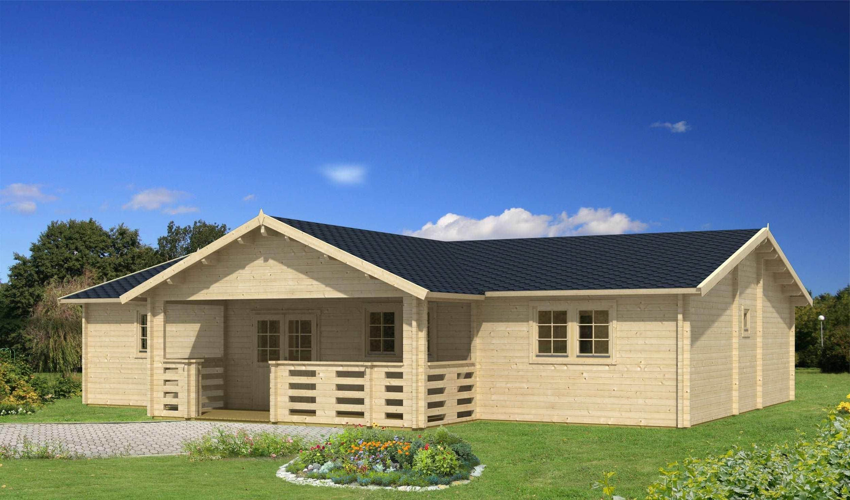 FINLANDIA Log Cabin | 13.9x11.0m - Timber Building Specialists