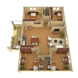 FINLANDIA Log Cabin | 13.9x11.0m - Timber Building Specialists