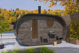 FORSSA Oval Sauna | 4.0x2.4m - Timber Building Specialists