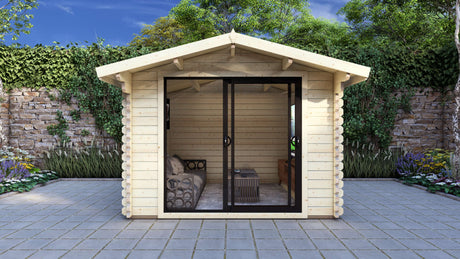 Foxglove Log Cabin | 3.2×2.6m | Sliding Doors