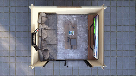 Foxglove Log Cabin | 3.2×2.6m | Sliding Doors