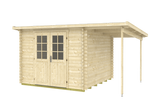 GLORIA-D+ 2.9x2.9m Log Cabin