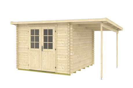 GLORIA-D+ 2.9x2.9m Log Cabin