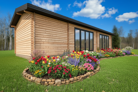 oak hill golf sim room log cabin timber building specialists