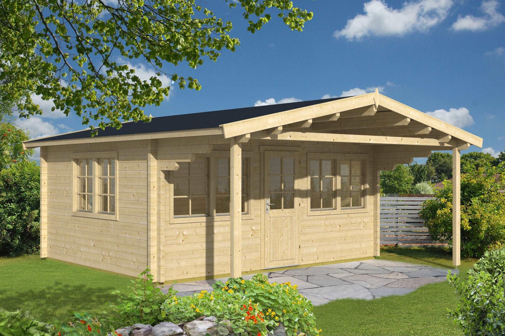 GORBEA A Log Cabin | 5.0x4.0m - Timber Building Specialists