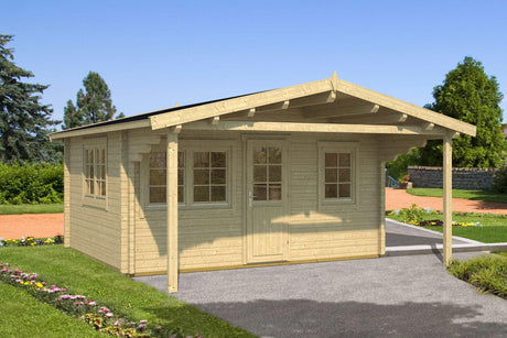 GORBEA B Log Cabin | 5.0x4.0m - Timber Building Specialists