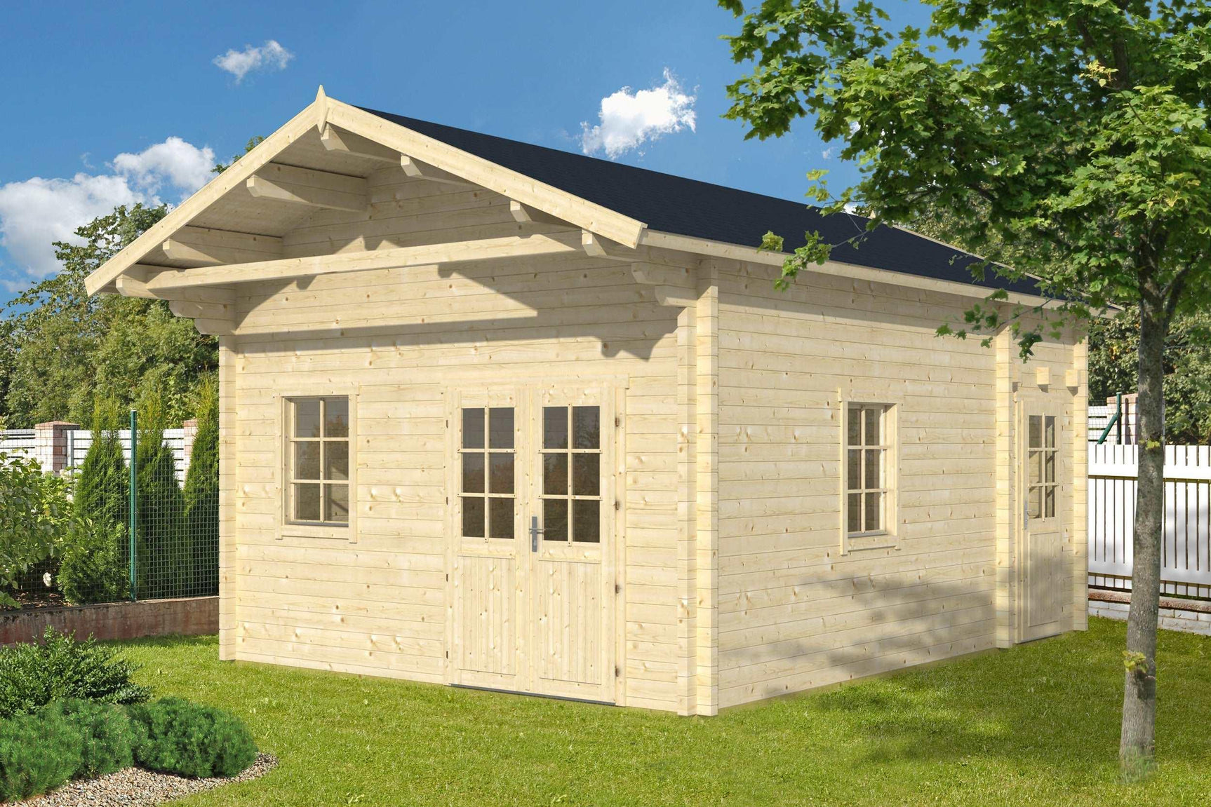 GOTLAND C + Sleeping Loft | 4.4x6.0m - Timber Building Specialists