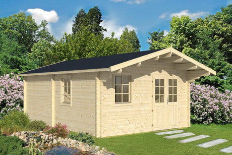 GOTLAND E Log Cabin | 4.4x6.0m - Timber Building Specialists