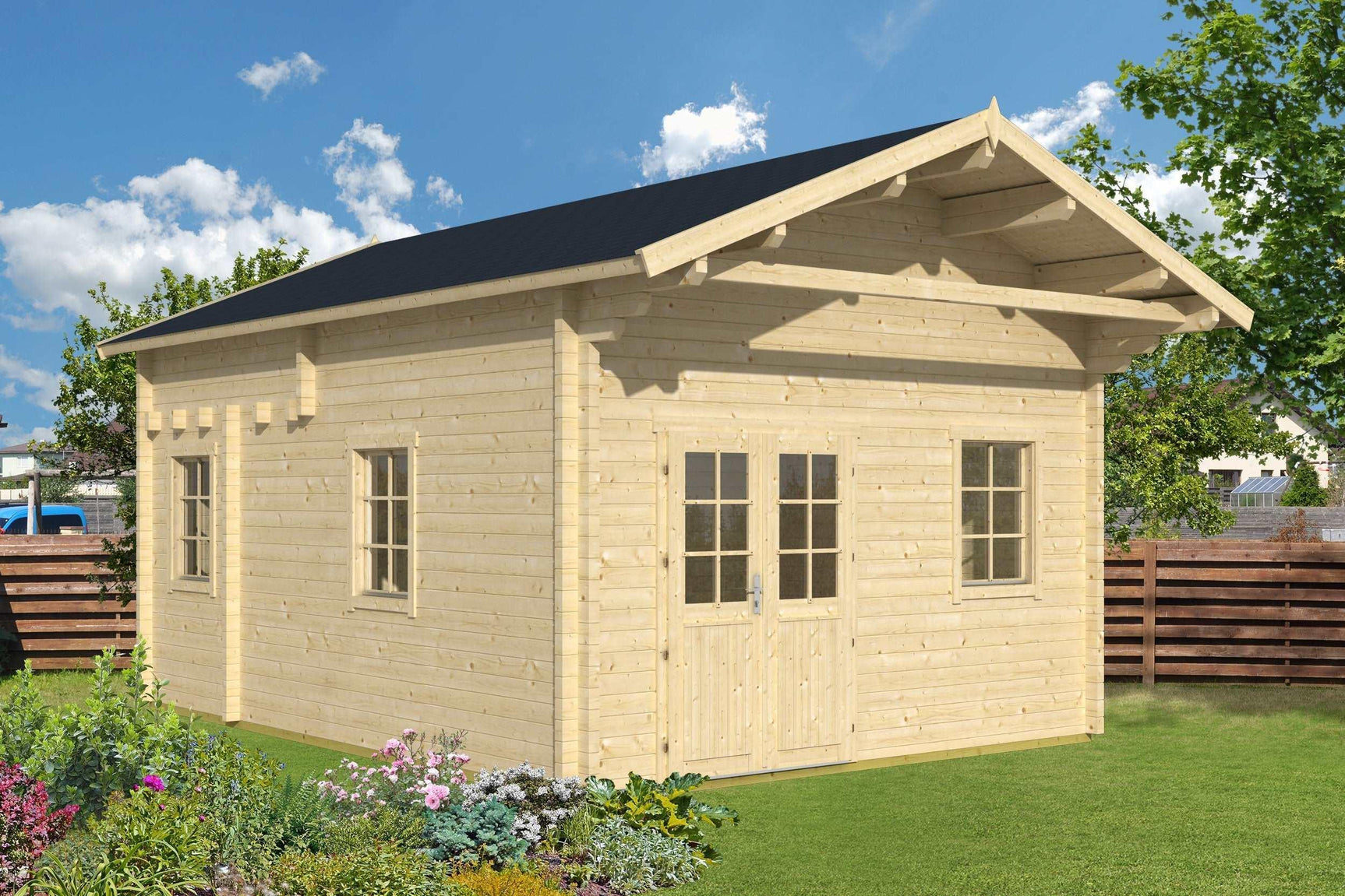 GOTLAND F + Sleeping Loft | 4.4x6.0m - Timber Building Specialists