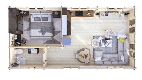 Great Ouse 1 Bed Lodge | 10x5m