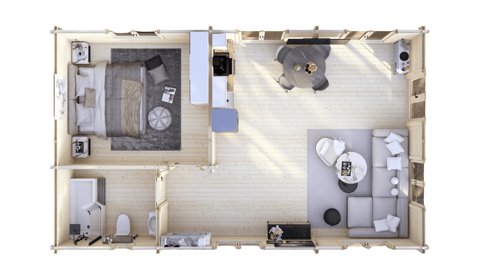 Great Ouse 1 Bed Lodge | 10x6m