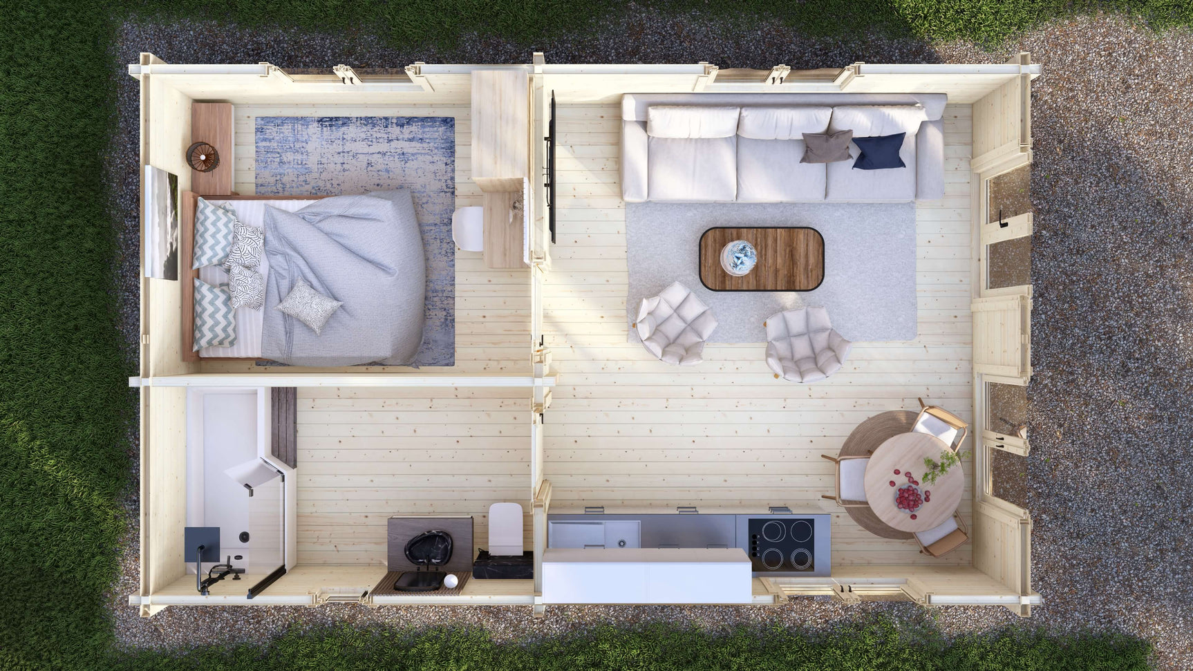 Great Ouse 1 Bed Lodge | 8x5m