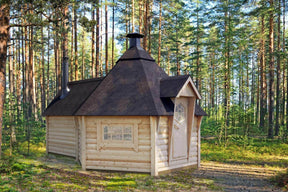 FILIP BBQ Grill Cabin + Sauna | 13m2 - Sauna Log Cabin - Timber Building Specialists