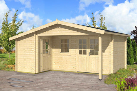 HELSINKI 5.3x4.5m Log Cabin