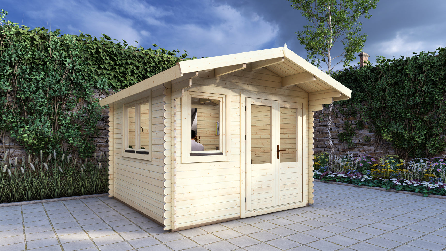 Hemlock 3x3m 28mm Log Cabin | Timber Building Specialists