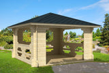 IBIZA Log Cabin Gazebo | 4.0x4.0m - Timber Building Specialists