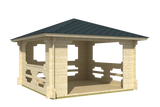 IBIZA 4.0x4.0m Log Cabin2