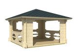 IBIZA 4.0x4.0m Log Cabin2