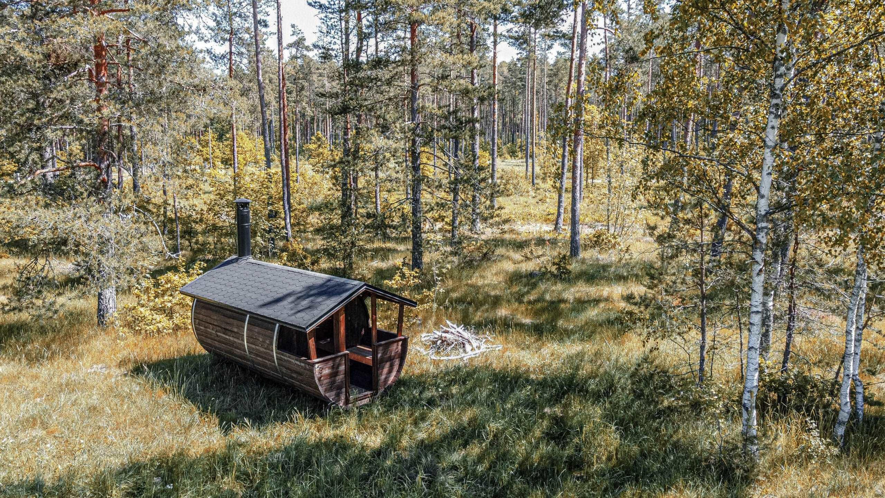 LAHTI 4.0x2.0m w/Roof Barrel Sauna