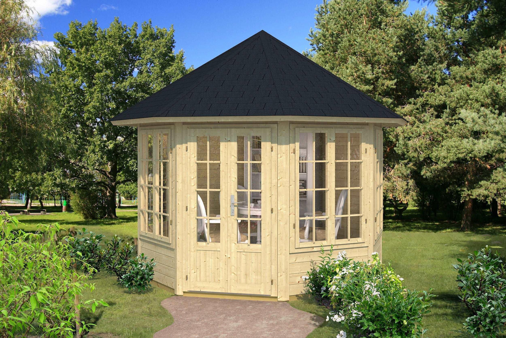 LOUISE Log Cabin | 3.0x3.0m - Timber Building Specialists