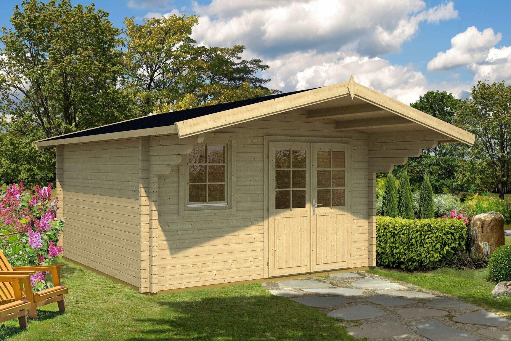 MALAGA A Log Cabin | 3.8x3.2m - Timber Building Specialists