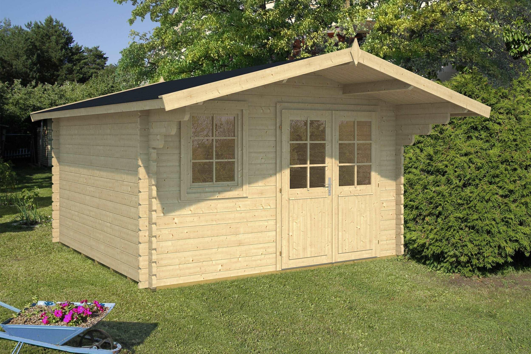 MARI-A Log Cabin | 3.8x3.2m - Timber Building Specialists