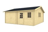 MIKKELI Log Cabin Garage | 6.0x6.0m - Timber Building Specialists