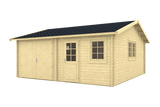 MIKKELI Log Cabin Garage | 6.0x6.0m