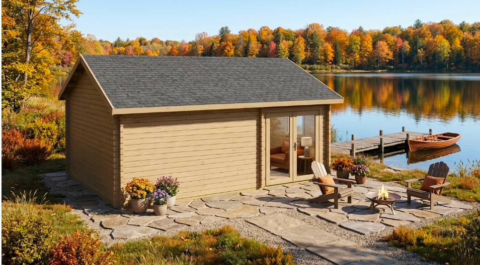 Muirfield Golf Simulator Log Cabin | 7.5 x 4.5m