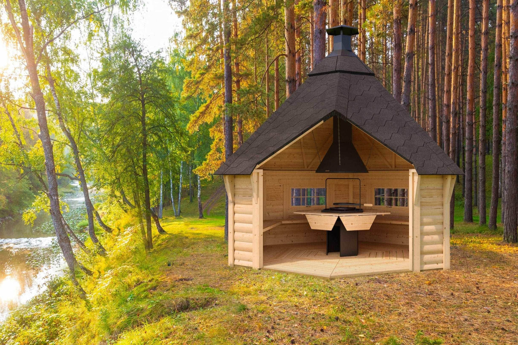 ELSA Open BBQ Grill Cabin | 9M2 - Timber Building Specialists