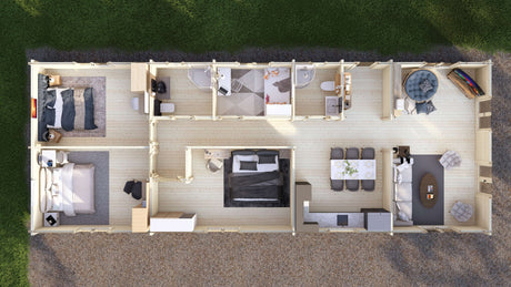 Severn 4 Bed Lodge | 18x6.8m