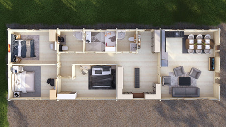 Severn 4 Bed Lodge | 20x6.8m