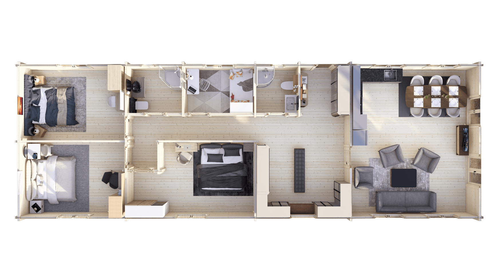 Severn 4 Bed Lodge | 20x6.8m