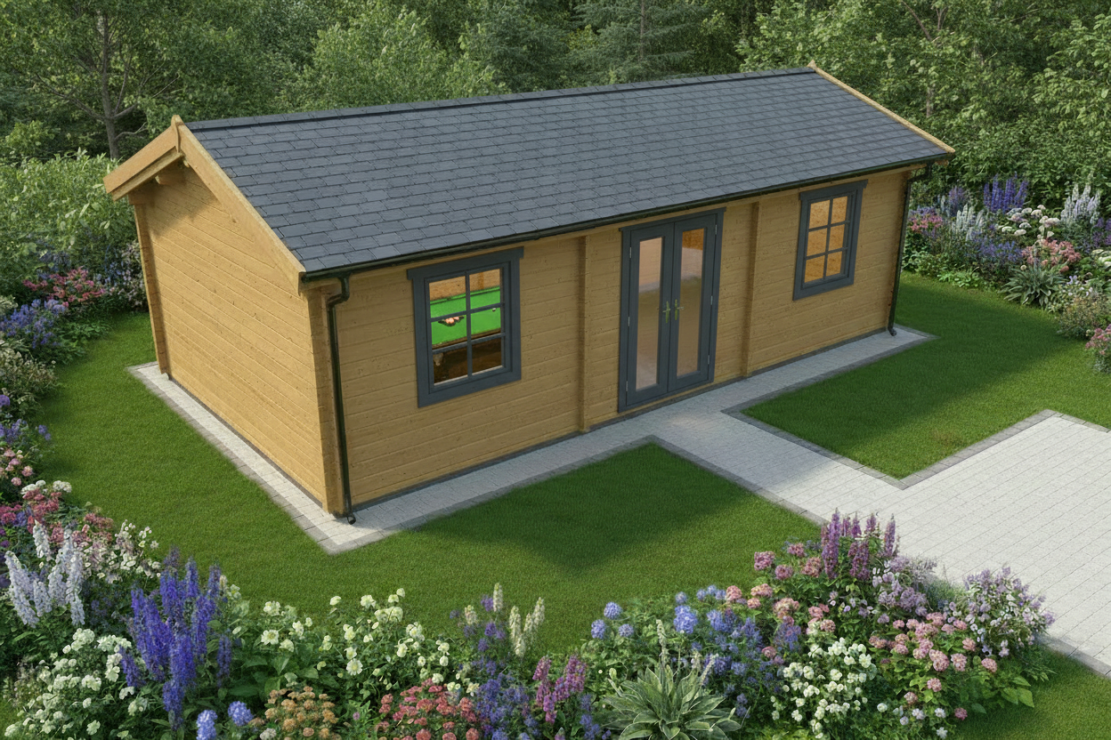 TBS159 Log Cabin | 8.0x5.0m | Snooker Room Apex