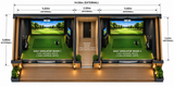 St Andrews Twin Golf Simulator Log Cabin | 14.0x5.8m