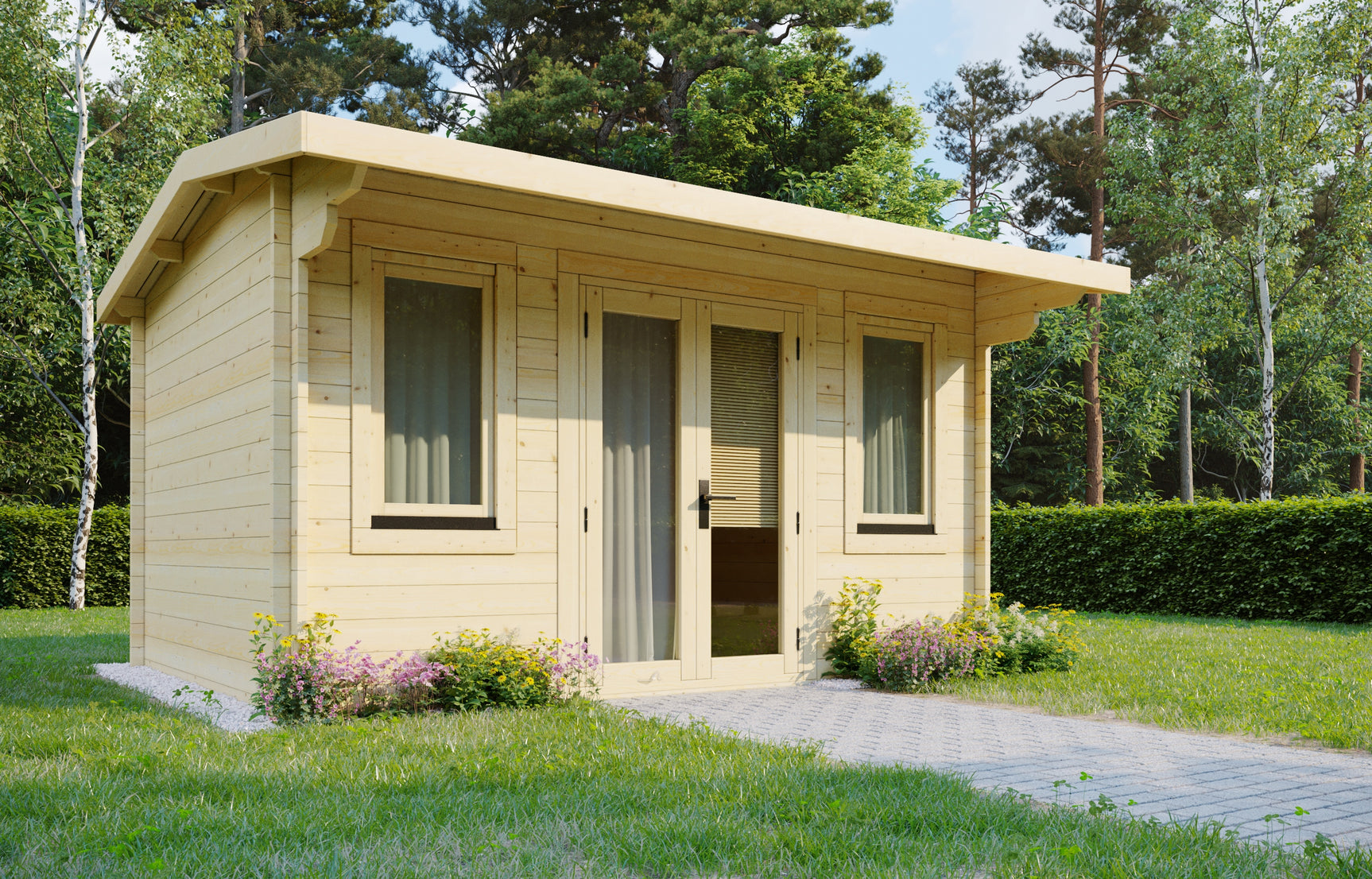 5x3m Apex Log Cabin 34mm - Managers Special