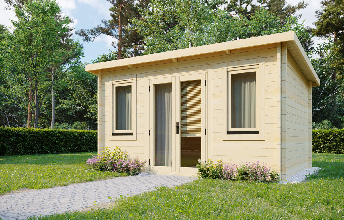 5x3m Pent Log Cabin 34mm - Managers Special