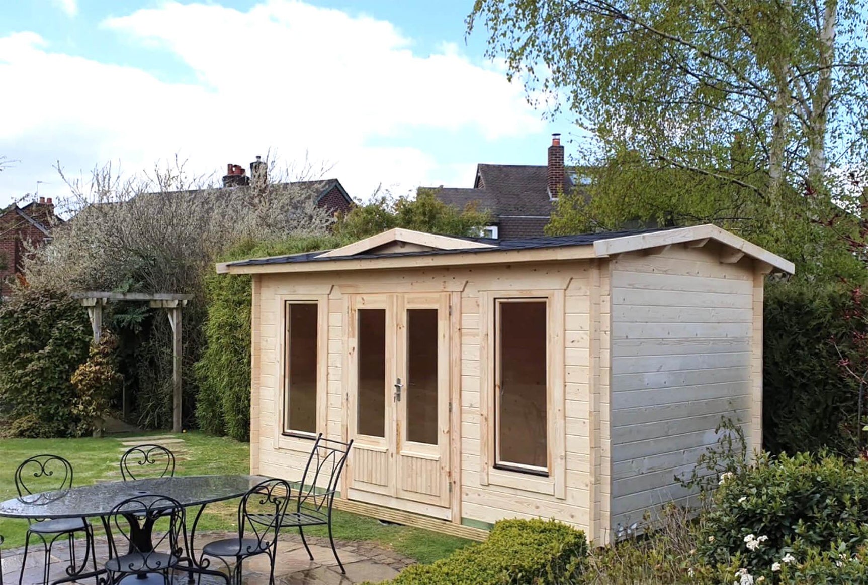 TBS123 Log Cabin | 4.2x3.2m - Timber Building Specialists