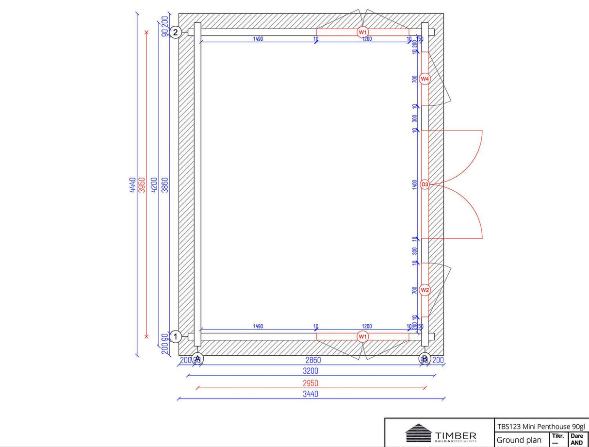 TBS123 Log Cabin | 4.2x3.2m