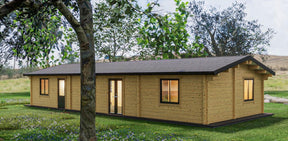 TBS173 3 Bed Lodge | 15.3x6.8m - Timber Building Specialists