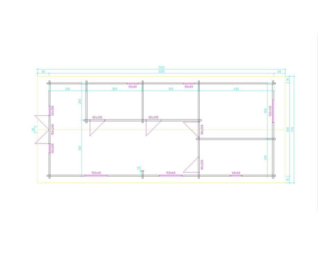 TBS179 Lodge Log Cabin | 12x5m - Timber Building Specialists
