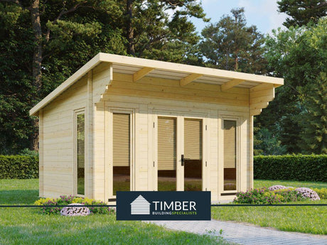 TBS105 Log Cabin | 4.1x3.2m - Timber Building Specialists